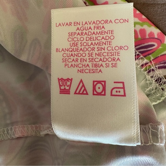 Stella Parker Golf Collection Long Sleeve Floral Pattern Dress - XL - Lilac - Picture 8 of 11